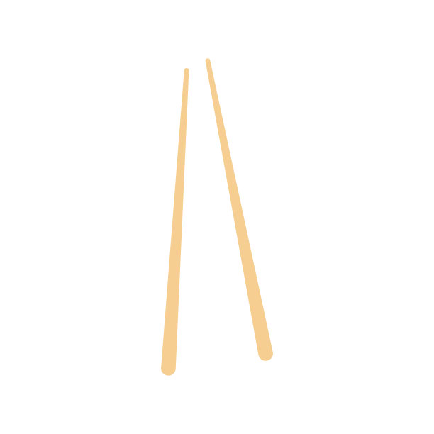 木筷子。寿司用具。图片下载