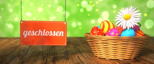 复活节彩蛋篮关闭图片下载