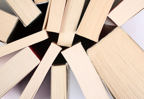 旧书的背景。俯视图图片下载