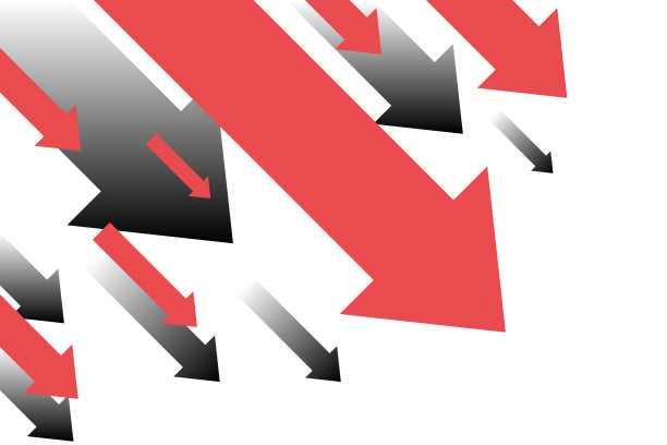 金融危机箭头向下的背景图片下载