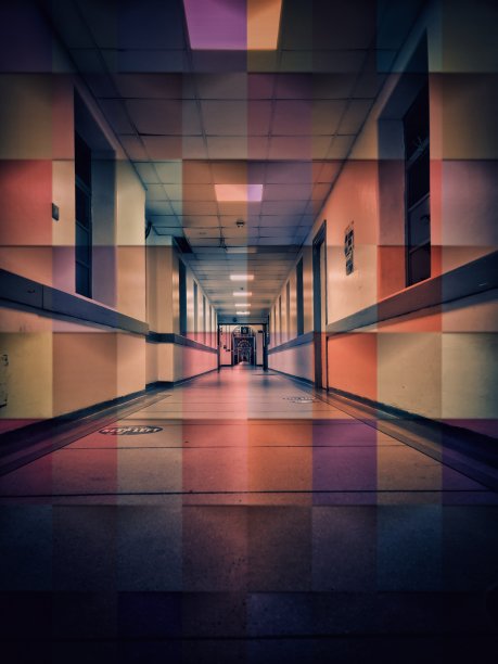 医院走廊,沉默图片下载