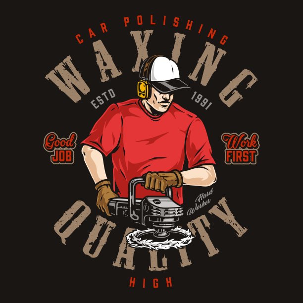 用工人为彩色标签上蜡图片下载