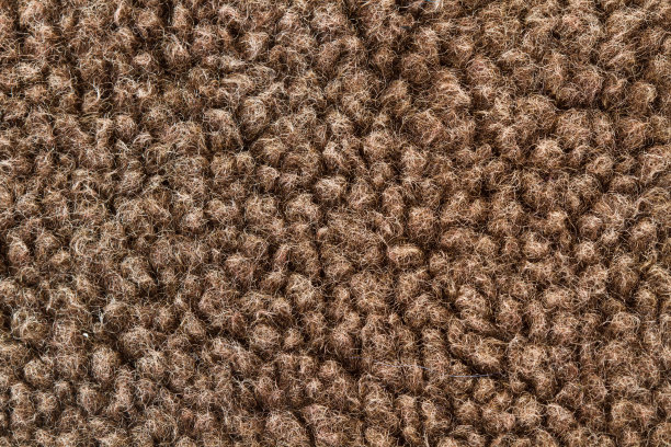 近景中棕色羊毛布料的纹理图片下载