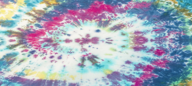 摘要彩色蜡染艺术设计蜡染螺旋蛇纹旋枝工艺扎染图案织物纹理背景横幅图片下载