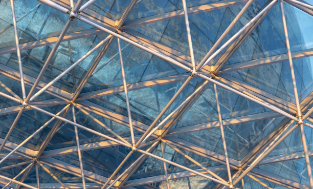 空间格局:钢与玻璃复合的现代建筑图片下载