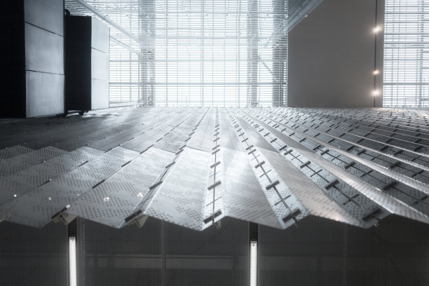 透光规则几何建筑细节图片下载