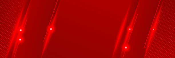 企业商业红色宽横幅设计背景。抽象的3d横幅设计与暗红色技术几何背景。矢量图图片下载