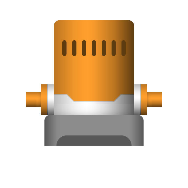 水泵缸形矢量插图设计。图片下载