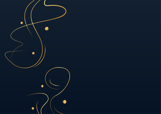 现代奢华的黑色和金色抽象线条背景。抽象装饰，黄金图案，三维矢量插图。黑色金色波浪覆盖模板，几何形状，现代最小的旗帜。图片下载