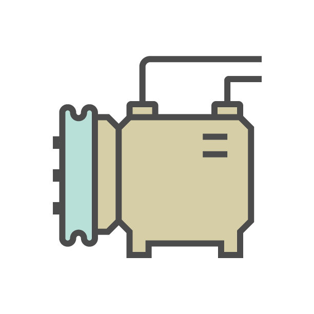 用于汽车空压机或汽车矢量图标设计。图片下载