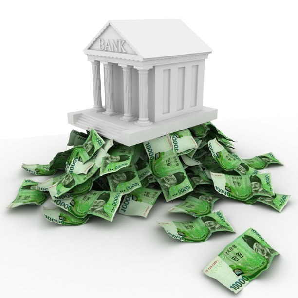 韩国货币贷款银行图片下载