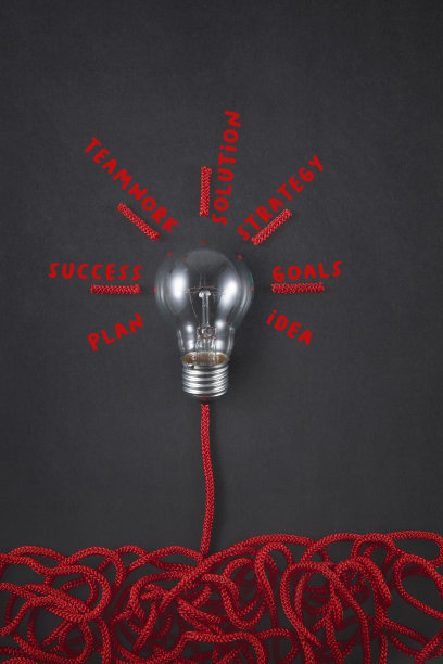 经营理念与灯泡图片下载