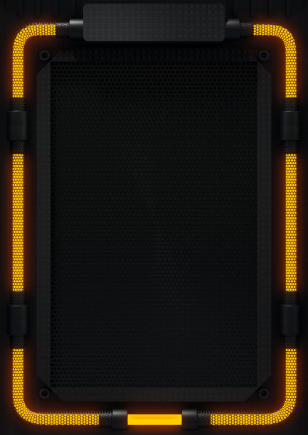 网络朋克vibe横幅的标题或图像放置图片下载