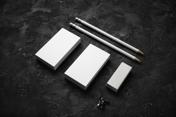 名片，铅笔，橡皮图片下载