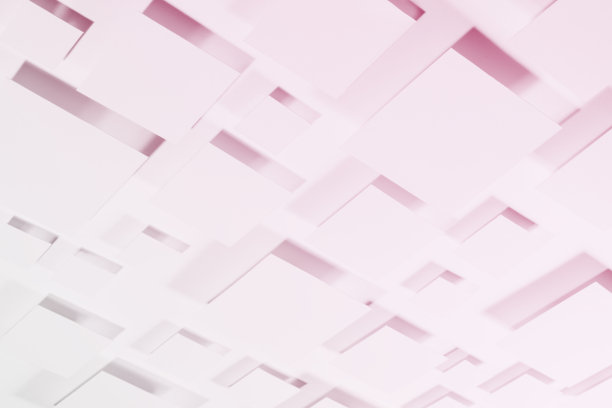抽象的几何背景与菱形在柔和的光梯度闪耀柔和的粉红色阴影瓷砖与对角图案，俯视图。柔和的现代背景在最小的风格。图片下载