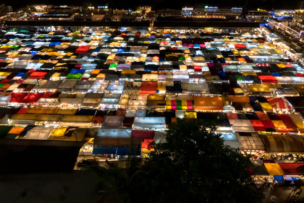曼谷拉差达夜市图片下载