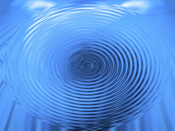 蓝水波纹背景图片下载