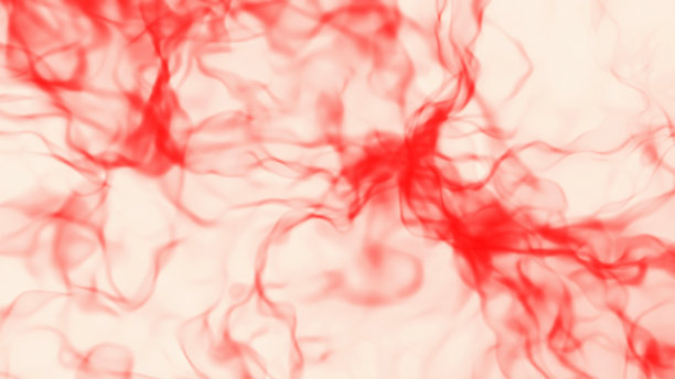 绿色抽象背景，发光等离子体烟雾图案图片下载