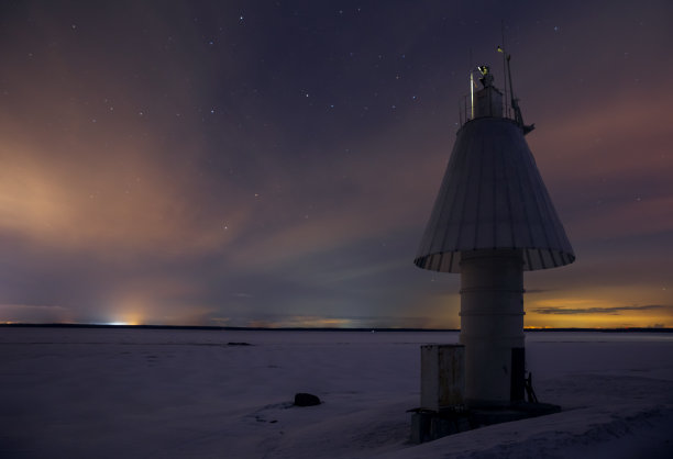 晚上的冬景图片下载