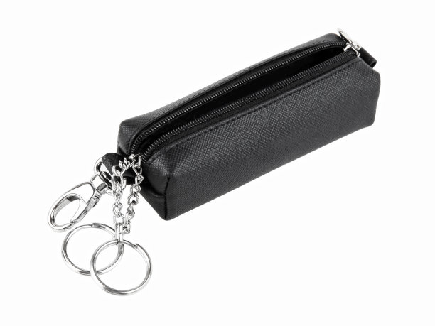 黑色管家皮革昂贵的公文包图片下载