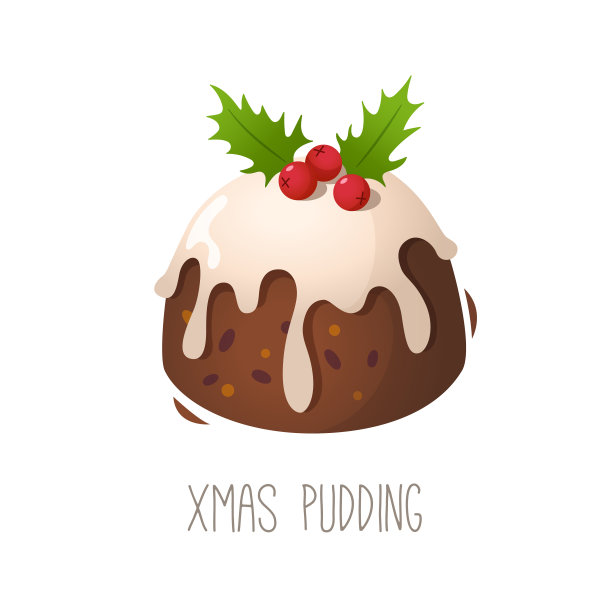 收集所有字母的蛋糕、馅饼和甜点。信圣诞蛋糕圣诞布丁。图片下载