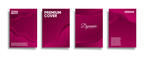 现代背景设计与时尚和生动活泼的颜色。紫色的招贴海报向量覆盖模板图片下载