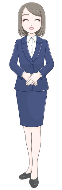 穿着深蓝色西装的女人在讲话图片下载