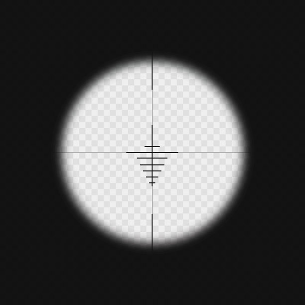 光学玻璃模板。目标的概念。向量图片下载
