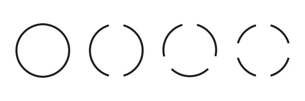 圆形线条的集合。图片下载