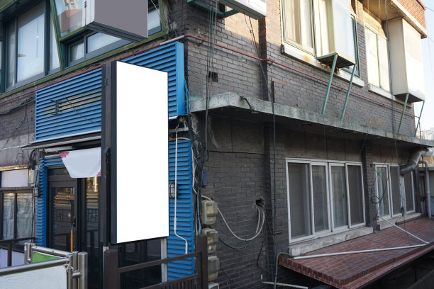 街灯招牌模型广告照片图片下载