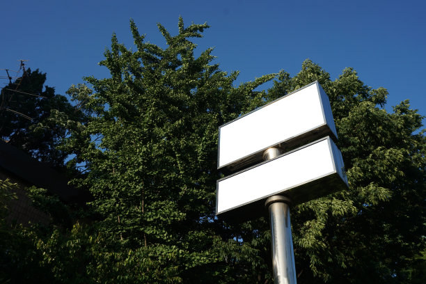 街灯招牌模型广告照片图片下载