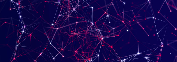 多边形背景与点和线。网络连接结构。科学和技术。3 d图片下载