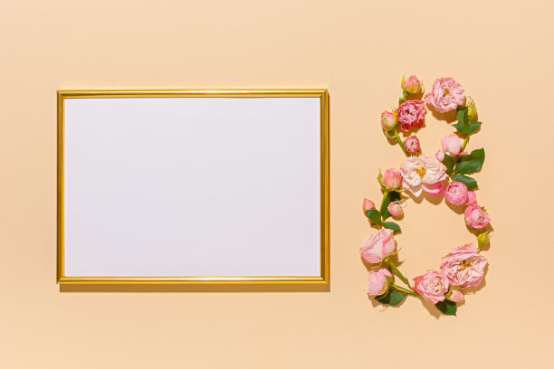 国际妇女节。花组成8。图片下载