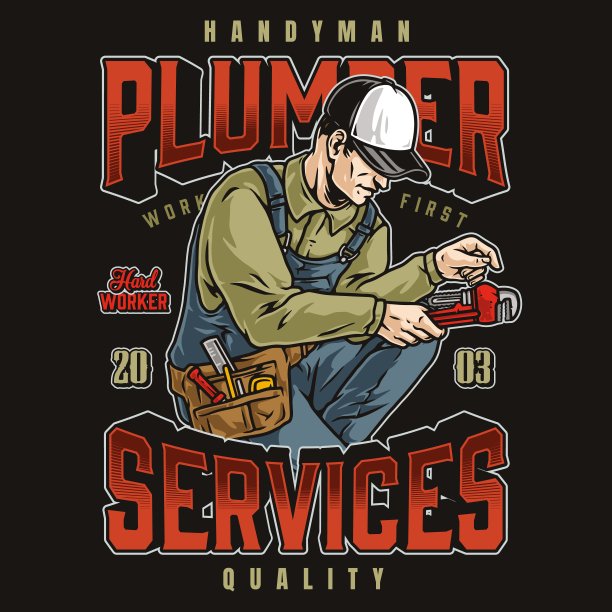 带管钳彩色标签的杂工图片下载