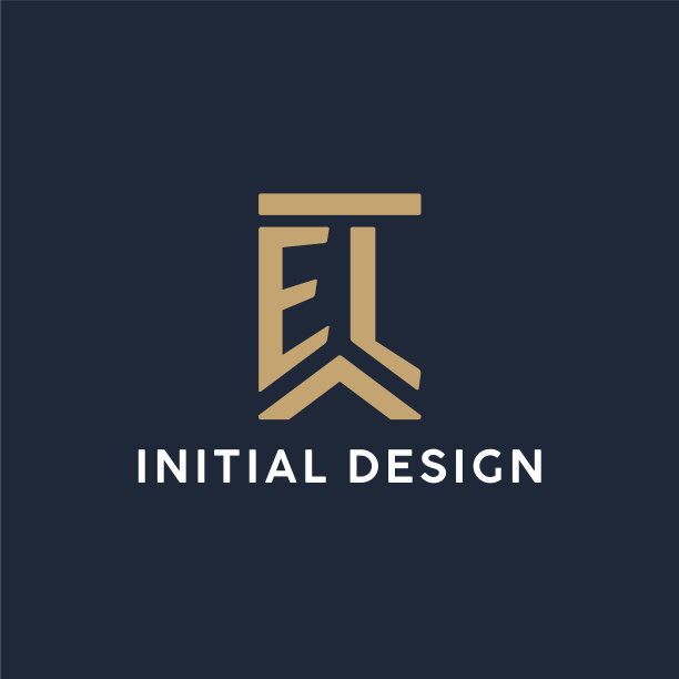 首字母组合标志设计在一个长方形中图片下载