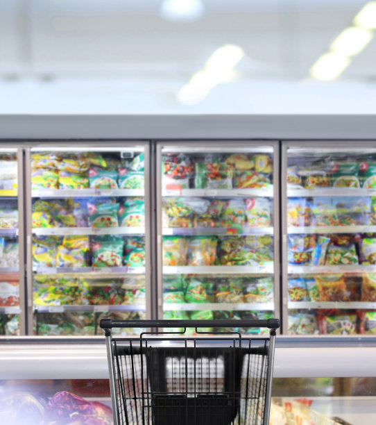 空荡荡的超市里空荡荡的购物车图片下载