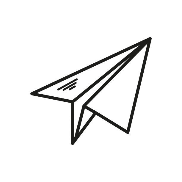 纸飞机图标，符号。发送消息。向量。图片下载