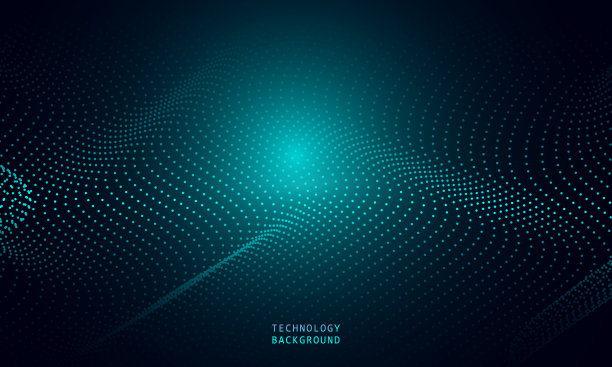 摘要波浪技术背景下的蓝光平滑而流畅。图片下载