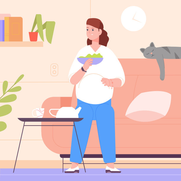 孕妇用肚子吃饭图片下载