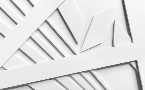 白色背景，抽象形状设计图片下载