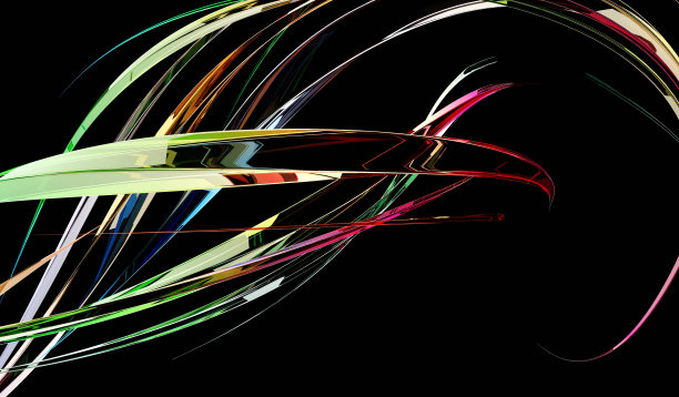 抽象扭曲光滑形状，三维渲染背景。图片下载