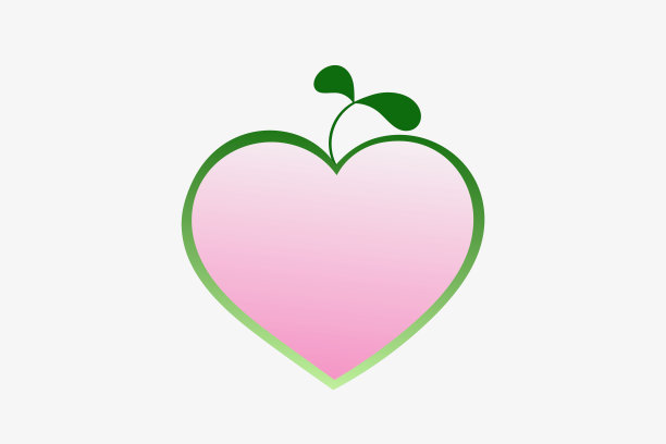 心和树叶图片下载