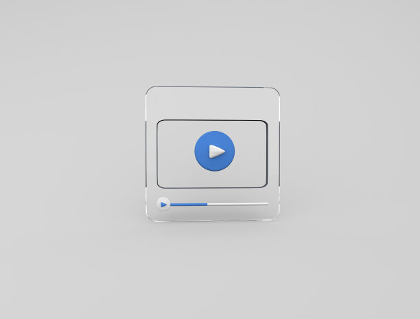 视频播放器或透明插图图像3d渲染插图图像图片下载