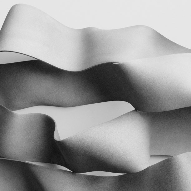 灰色波浪形状，抽象的背景图片下载