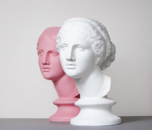 白色和粉红色希腊女神图片下载