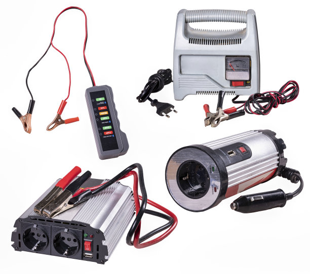 用于处理和测试汽车电池直流电流的整流器，转换器和仪表。图片下载