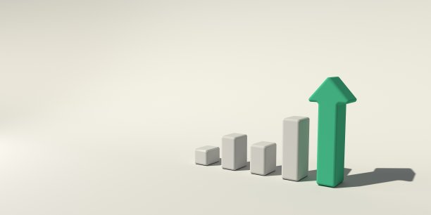 向上条形图和箭头图片下载