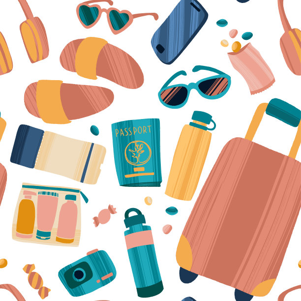 无缝模式与手绘旅程项目。图片下载