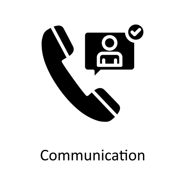 通讯矢量固体图标设计插图。教育技术符号在白色背景EPS 10文件图片下载