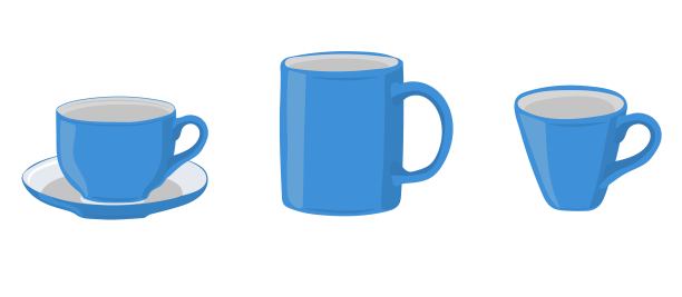 的杯子。咖啡杯，茶杯图片下载